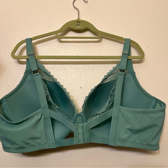 Auden Teal Green Lace Push-Up Bra Size 46DD - Picture 5 of 11